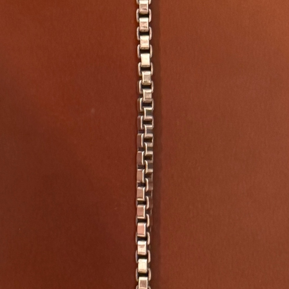 Authentic Tiffany & Co. Sterling Silver Bracelet purchased from Tiffany.com 8” - Picture 2 of 5